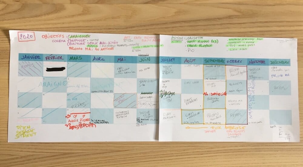 Organisation : mon planning annuel à imprimer pour rester zen toute l’année